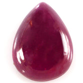 GLASSFILLED RUBY PEAR CAB 16X12MM 12.80 Cts.