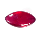 GLASSFILLED RUBY (MEDIUM)(SI) PLAIN LENTIL MARQUISE (H/D_0.80) 15.00X8.00 MM 6.40 CTS