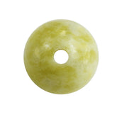 YELLOW SERPENTINE PLAIN ROUND BALLS (FULL DRILL1.50MM) 8MM 3.54 Cts.