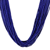 SYNTHETIC LAPIS 2MM PLAIN ROUND BEADS 14-14.50" LINE