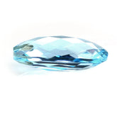 SKY BLUE TOPAZ BRIOLETTE CUSHION (HALF DRILL) 22X12MM 20 Cts.