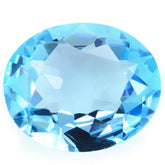 SKY BLUE TOPAZ OLD CUT OVAL 22X18MM 27.44 Cts.