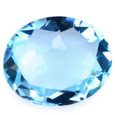 SKY BLUE TOPAZ OLD CUT OVAL 22X18MM 27.44 Cts.