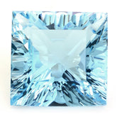 SKY BLUE TOPAZ CONCAVE CUT SQUARE (DES#48) 20MM 41.00 Cts.