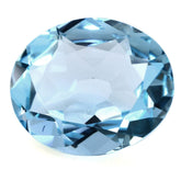 SKY BLUE TOPAZ OLD CUT OVAL 21X18MM 27.66 Cts.