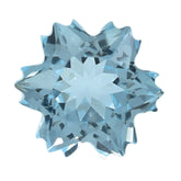 SKY BLUE TOPAZ CUT SNOWFLAKE SHAPE 6MM (THICKNESS :-4.50MM) 1.21 Cts.