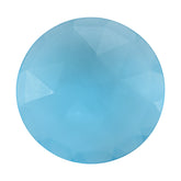 SKY BLUE TOPAZ ROSE CUT BRIOLETTE ROUNDISH 20MM 11.88 Cts.