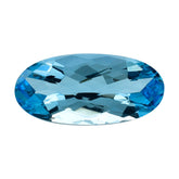 SKY BLUE TOPAZ CHECKER CUT OVAL 21X10MM 11.75 Cts.