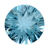 SKY BLUE TOPAZ CONCAVE CUT ROUND (DES#45) 8MM 2.14 Cts.