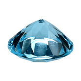 SKY BLUE TOPAZ CONCAVE CUT ROUND (DES#45) 8MM 2.14 Cts.