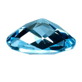 SKY BLUE TOPAZ CHECKER CUT CUSHION 10MM 3.87 Cts.