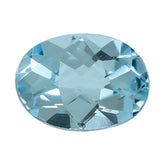 SKY BLUE TOPAZ CHECKER CUT OVAL 7X5MM 0.90 Cts.