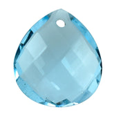 SKY BLUE TOPAZ BRIOLETTE PEAR (FULL DRILL)(SI) 11X10MM 3.50 Cts.