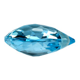 SKY BLUE TOPAZ IRREGULAR CUT BRIOLETTE PEAR (FULL DRILL) 19X16MM 19.94 Cts.