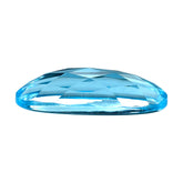 SKY BLUE TOPAZ CHECKER OVAL CAB 22X8MM 10.23 Cts.