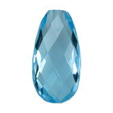 SKY BLUE TOPAZ BRIOLETTE PEAR (HALF DRILL) 16X8MM 7.15 Cts.