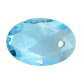 SKY BLUE TOPAZ ROSE CUT BRIOLETTE OVAL (FULL DRILL/SI) 12X8MM 2.76 Cts.