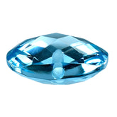 SKY BLUE TOPAZ BRIOLETTE CUSHION(HALF DRILL) 13.00MM 9.22 Cts.