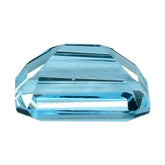 SKY BLUE TOPAZ CUT OCTAGON (TWO HOLE FULL DRILL) 9x7MM 2.95 Cts.