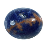 SODALITE ORANGE PLAIN CAB OVAL OPAQUE 12.00X10.00 MM 4.00 Cts.