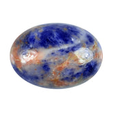 SODALITE ORANGE PLAIN CAB OVAL OPAQUE 14.00X10.00 MM 4.89 Cts.
