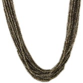 BROWN COLOR COATED QUARTZ 2.50-3.50MM ROUNDEL BEADS 16" LINE