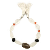 MIX SEMI PRECIOUS STONES 5.00-20X13MM MIX SHAPE BEADS 8" LINE