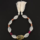 MIX SEMI PRECIOUS STONES 7X5-22X13MM MIX SHAPE BEADS 8.50" LINE