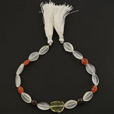 MIX SEMI PRECIOUS STONES 7.00-17X11MM MIX SHAPE BEADS 8" LINE