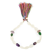 MIX SEMI PRECIOUS STONE 8X7-14X9MM MIX SHAPE BEADS 8.50" LINE