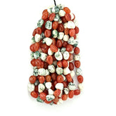 MIX SEMI PRECIOUS STONE 13X11-22X17MM PLAIN TUMBLE 16" LINE