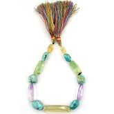 MIX SEMI PRECIOUS STONE 10X8-46X10MM FACETED UNEVEN CAB 8" LINE