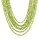 PERIDOT 4.00-6.00MM PLAIN CHIPS 35" LINE