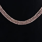 ROSE QUARTZ 2.50-3.00MM FACETED ROUNDEL BEADS 16" LINE