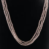 ROSE QUARTZ 3.50-4MM FACETED ROUNDEL BEADS 15.50" LINE