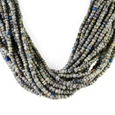 K2 JASPER 4.50-5.00MM FACETED ROUNDEL BEADS 12.50" PER LINE