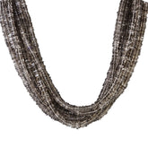 SMOKY QUARTZ 4.00-5.00MM FLAT SQUARE BEADS 16" PER LINE