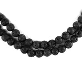 LAVA 10MM PLAIN ROUND BALLS 15" PER LINE