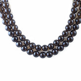 SMOKY QUARTZ 12MM PLAIN ROUND BALLS 15" PER LINE