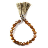 GOLDEN SUNSTONE 10MM PLAIN BALLS 8" PER LINE