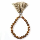 GOLDEN SUNSTONE 8MM PLAIN BALLS 8" PER LINE