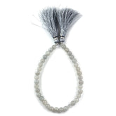 GREY MOONSTONE 6MM PLAIN BALLS 8" PER LINE