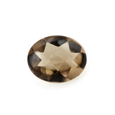 SMOKY QUARTZ BUFFTOP OVAL 10X8MM 2.25Cts.