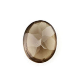 SMOKY QUARTZ BUFFTOP OVAL 10X8MM 2.25Cts.