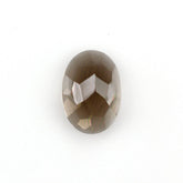 SMOKY QUARTZ IRREGULAR CUT OVAL CAB 7X5MM 3.30Cts.