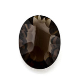 SMOKY QUARTZ CONCAVE CUT BRIOLETTE OVAL 18X13.50MM 10.63Cts.