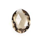 SMOKY QUARTZ ROSE CUT BRIOLETTE OVAL 14X10MM 4.10Cts.
