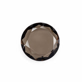 SMOKY QUARTZ BOTH SIDE TABLE CUT ROUND 12MM 4.03Cts.