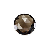 SMOKY QUARTZ ROSE CUT BRIOLETTE ROUND 12MM 4.85Cts.