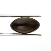 SMOKY QUARTZ LENTIL ROUND 18MM 21.20Cts.